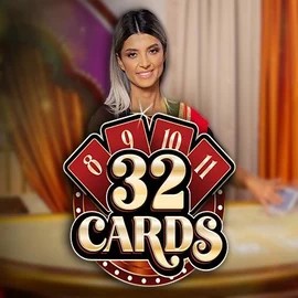32 Cards online game logo by Ezugi on vegasheros.gr.com