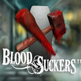 Logo of Blood Suckers from NetEnt at Vegas Hero Casino