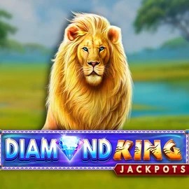 Jackpots logo of Diamond King Jackpots from SpinPlay Games at Vegas Hero Casino