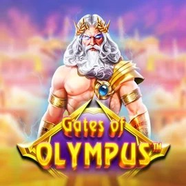 Gates of Olympus slot logo by Pragmatic Play at Vegas Hero CasinoGates of Olympus